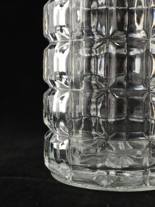 Riihimäen lasi, pieni kristallimaljakko, Aimo Okkolin