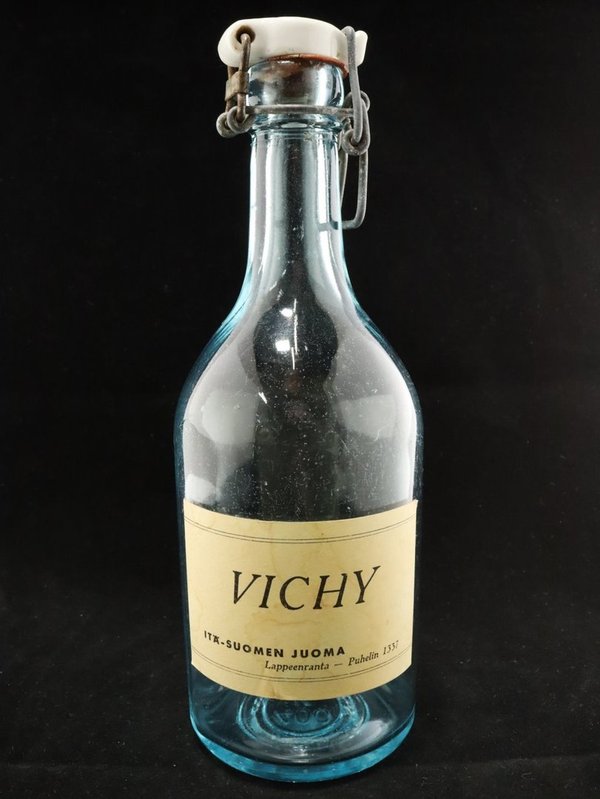 Vichy - lasinen pullo patenttikorkilla